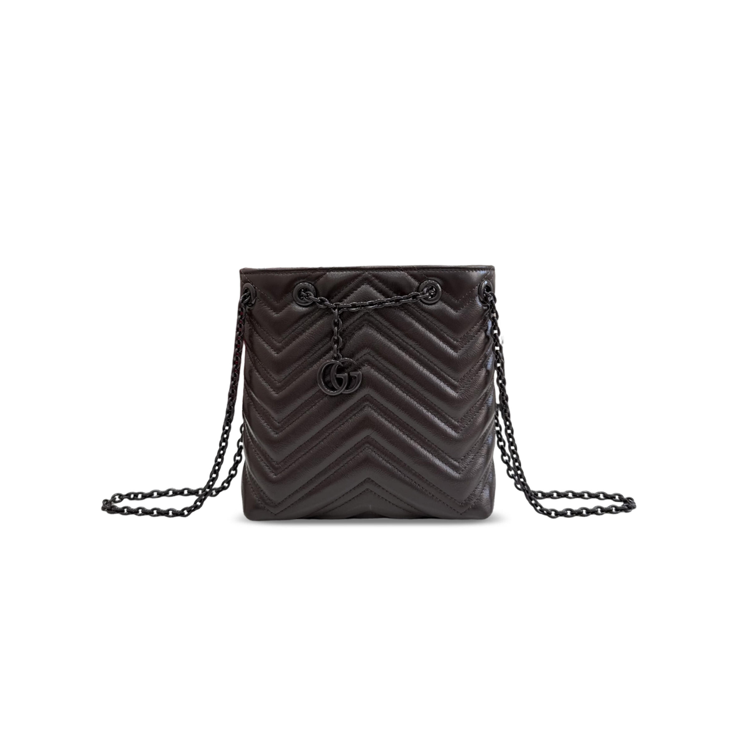 GUCCI GG MARMONT NANO BUCKET BAG 856404 (17*16*6.5cm)
